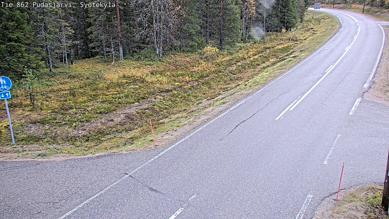 Kelikamerat Kuva Tie 862 Pudasjärvi, Syötekylä, Pudasjärvi, Pohjois-Pohjanmaa