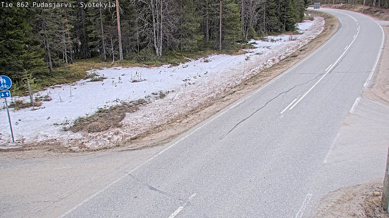 Kelikamerat Kuva Tie 862 Pudasjärvi, Syötekylä, Pudasjärvi, Pohjois-Pohjanmaa