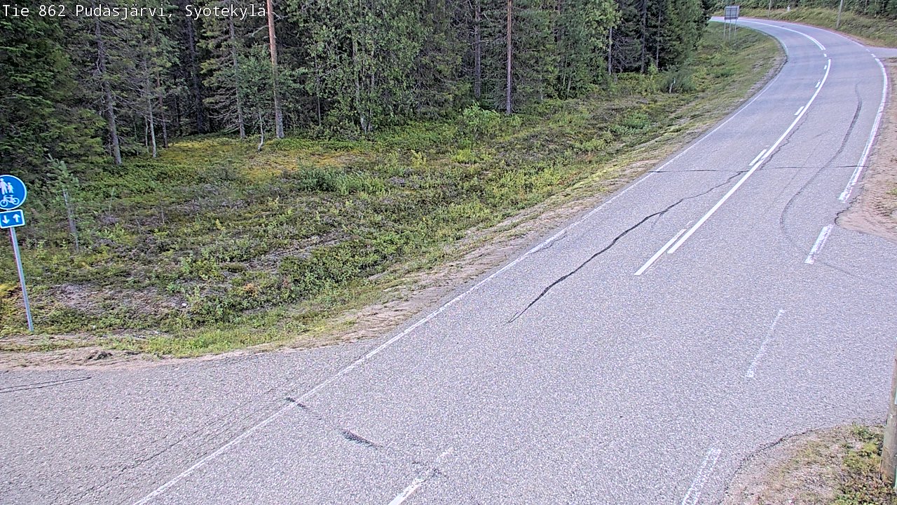 Kelikamerat Kuva Tie 862 Pudasjärvi, Syötekylä, Pudasjärvi, Pohjois-Pohjanmaa