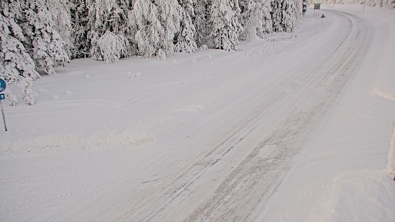 Kelikamerat Kuva Tie 862 Pudasjärvi, Syötekylä, Pudasjärvi, Pohjois-Pohjanmaa