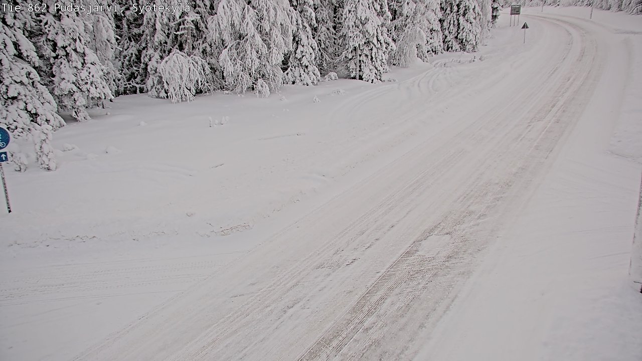Kelikamerat Kuva Tie 862 Pudasjärvi, Syötekylä, Pudasjärvi, Pohjois-Pohjanmaa