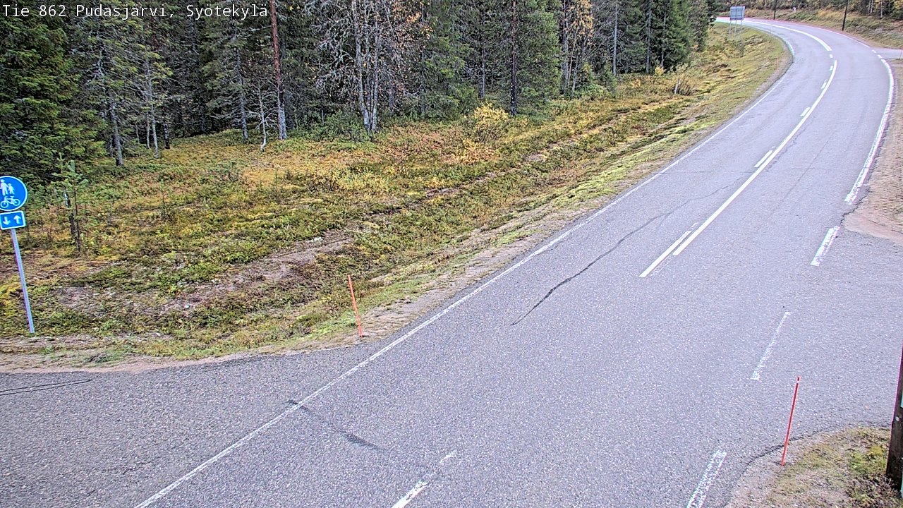 Kelikamerat Kuva Tie 862 Pudasjärvi, Syötekylä, Pudasjärvi, Pohjois-Pohjanmaa