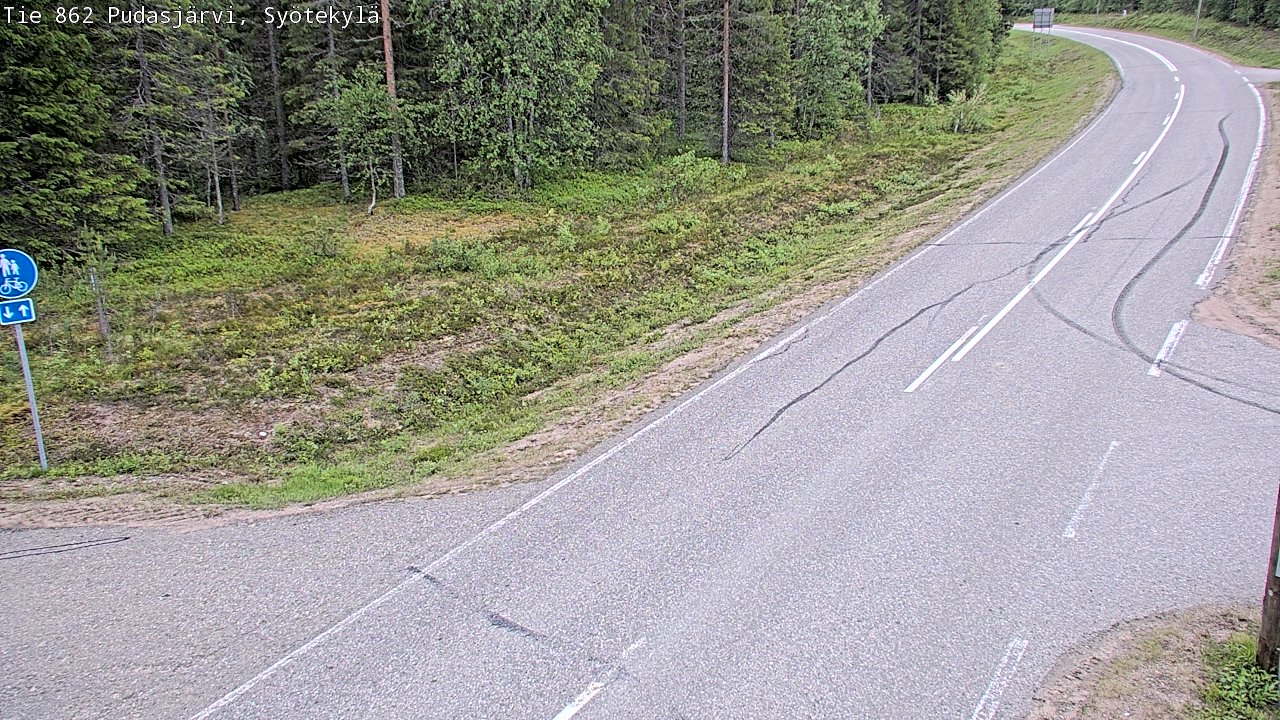Kelikamerat Kuva Tie 862 Pudasjärvi, Syötekylä, Pudasjärvi, Pohjois-Pohjanmaa