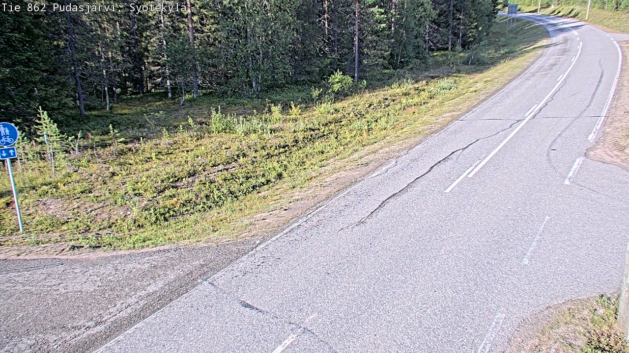 Kelikamerat Kuva Tie 862 Pudasjärvi, Syötekylä, Pudasjärvi, Pohjois-Pohjanmaa