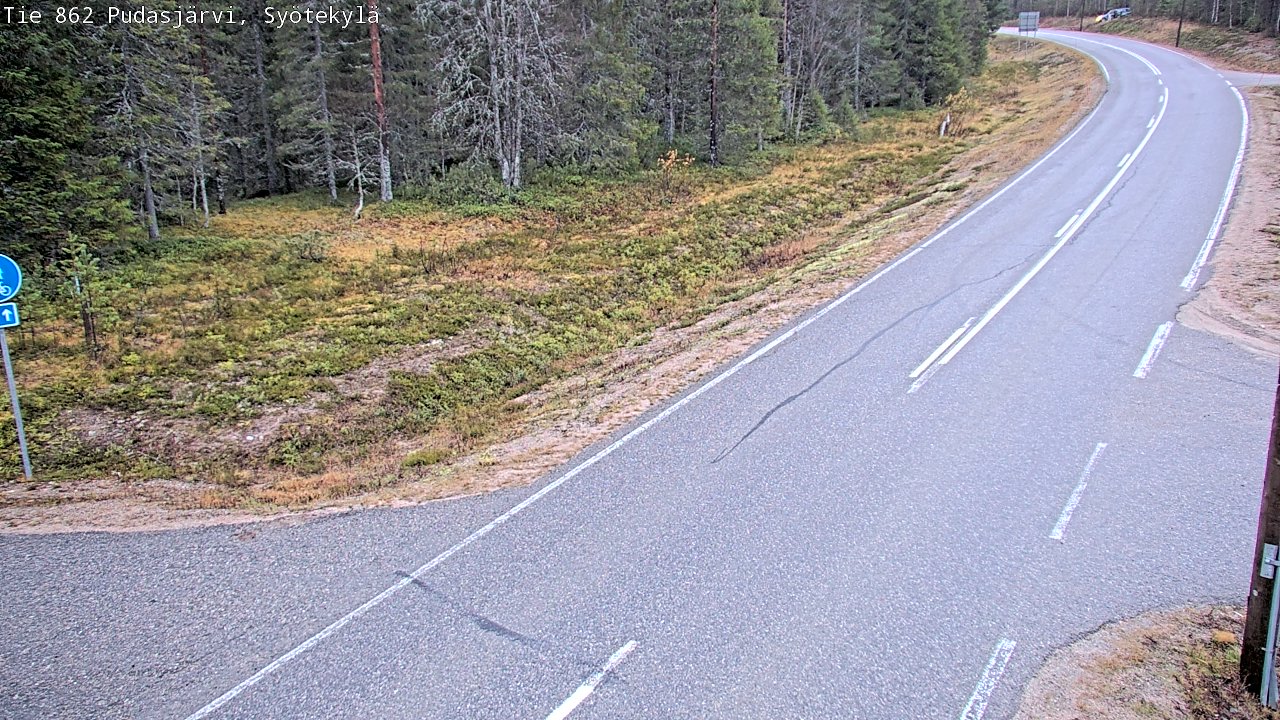 Kelikamerat Kuva Tie 862 Pudasjärvi, Syötekylä, Pudasjärvi, Pohjois-Pohjanmaa