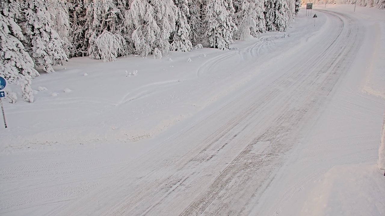 Kelikamerat Kuva Tie 862 Pudasjärvi, Syötekylä, Pudasjärvi, Pohjois-Pohjanmaa