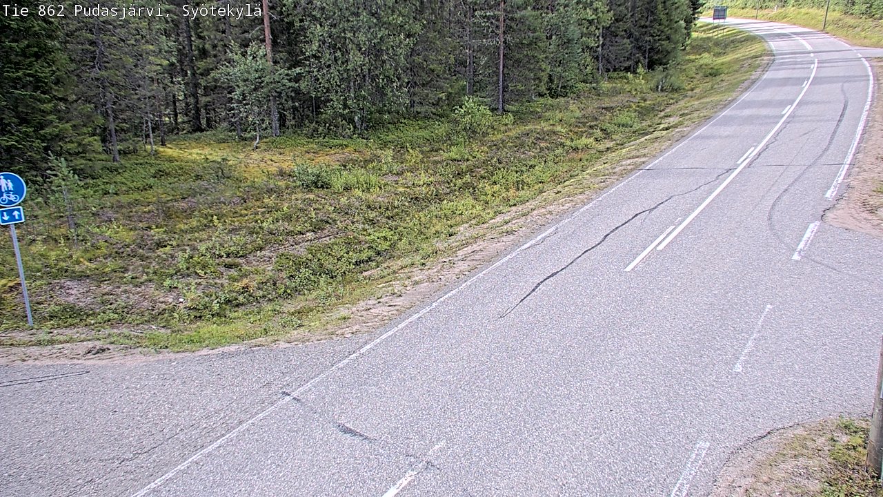 Kelikamerat Kuva Tie 862 Pudasjärvi, Syötekylä, Pudasjärvi, Pohjois-Pohjanmaa