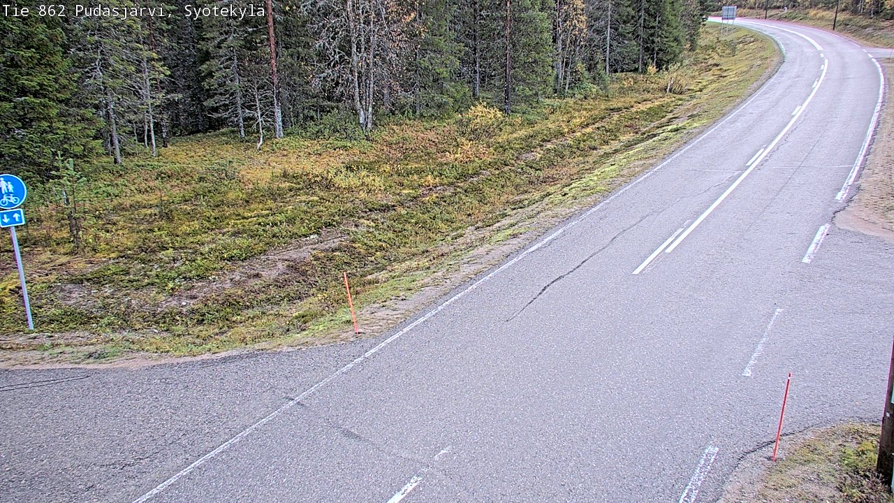 Kelikamerat Kuva Tie 862 Pudasjärvi, Syötekylä, Pudasjärvi, Pohjois-Pohjanmaa