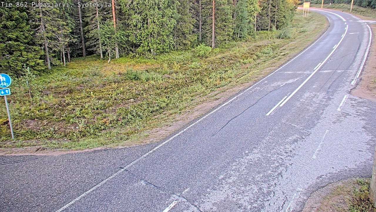 Kelikamerat Kuva Tie 862 Pudasjärvi, Syötekylä, Pudasjärvi, Pohjois-Pohjanmaa