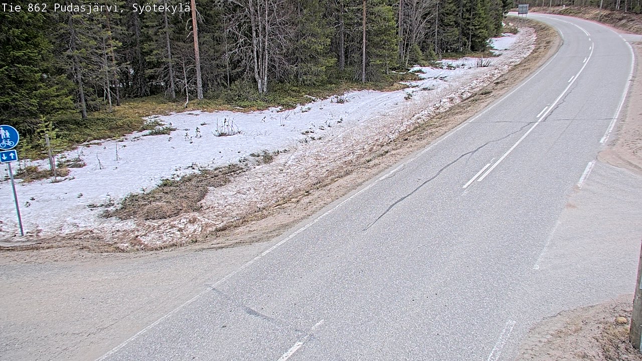 Kelikamerat Kuva Tie 862 Pudasjärvi, Syötekylä, Pudasjärvi, Pohjois-Pohjanmaa