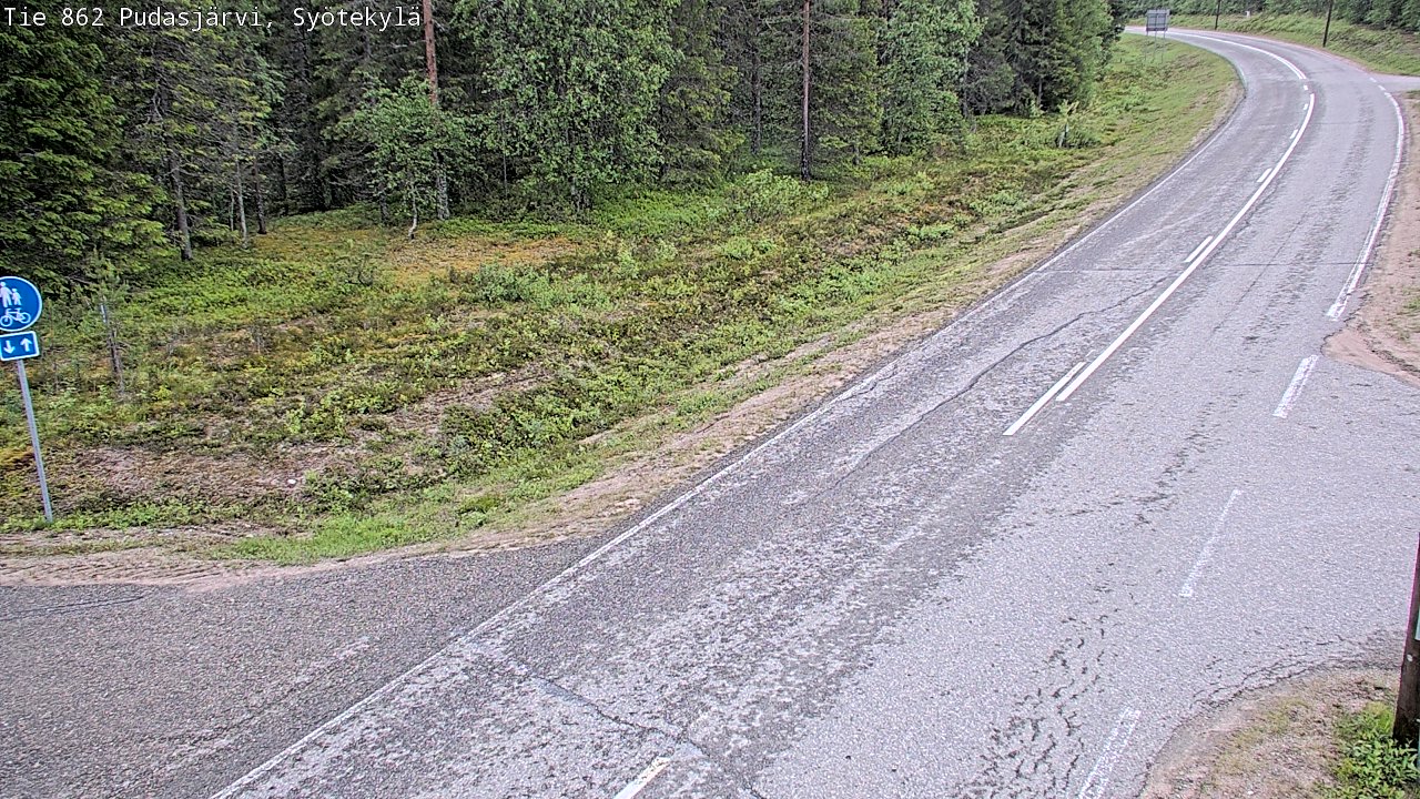 Kelikamerat Kuva Tie 862 Pudasjärvi, Syötekylä, Pudasjärvi, Pohjois-Pohjanmaa