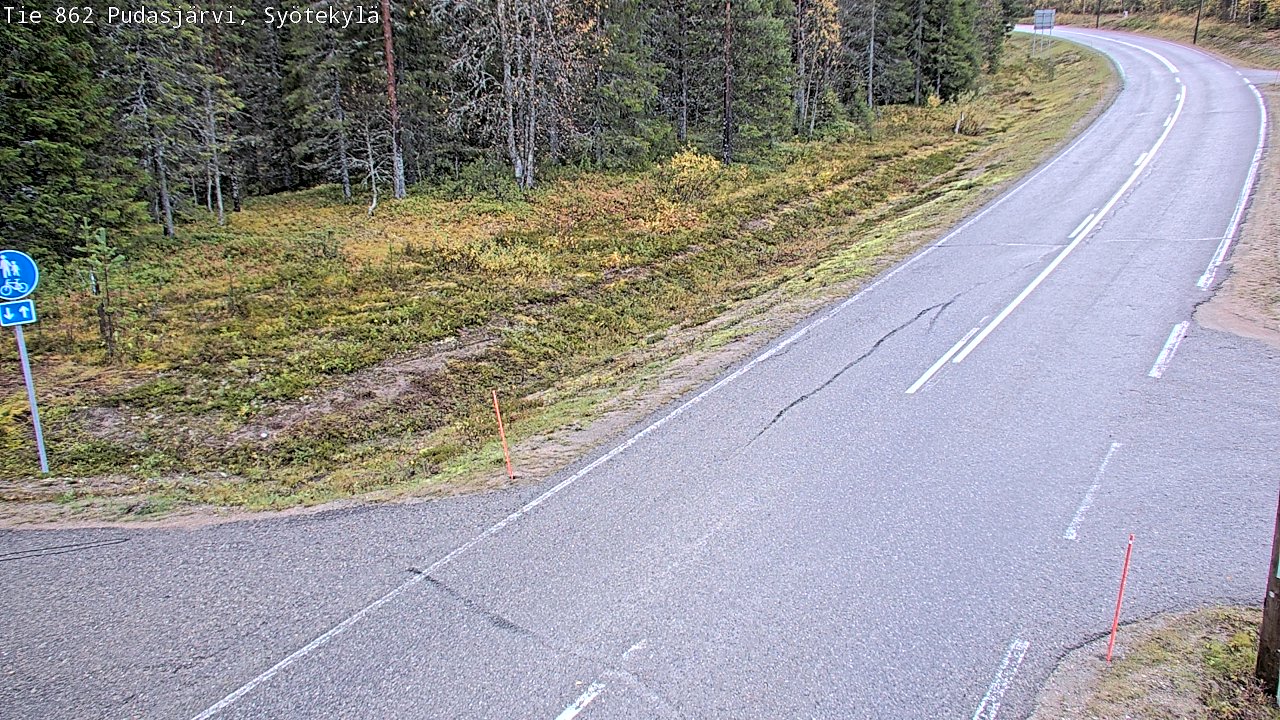 Kelikamerat Kuva Tie 862 Pudasjärvi, Syötekylä, Pudasjärvi, Pohjois-Pohjanmaa