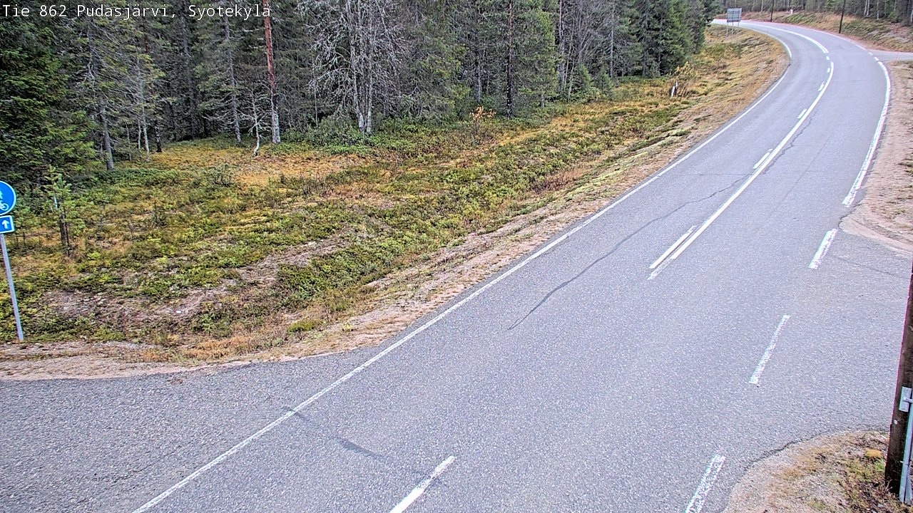 Kelikamerat Kuva Tie 862 Pudasjärvi, Syötekylä, Pudasjärvi, Pohjois-Pohjanmaa