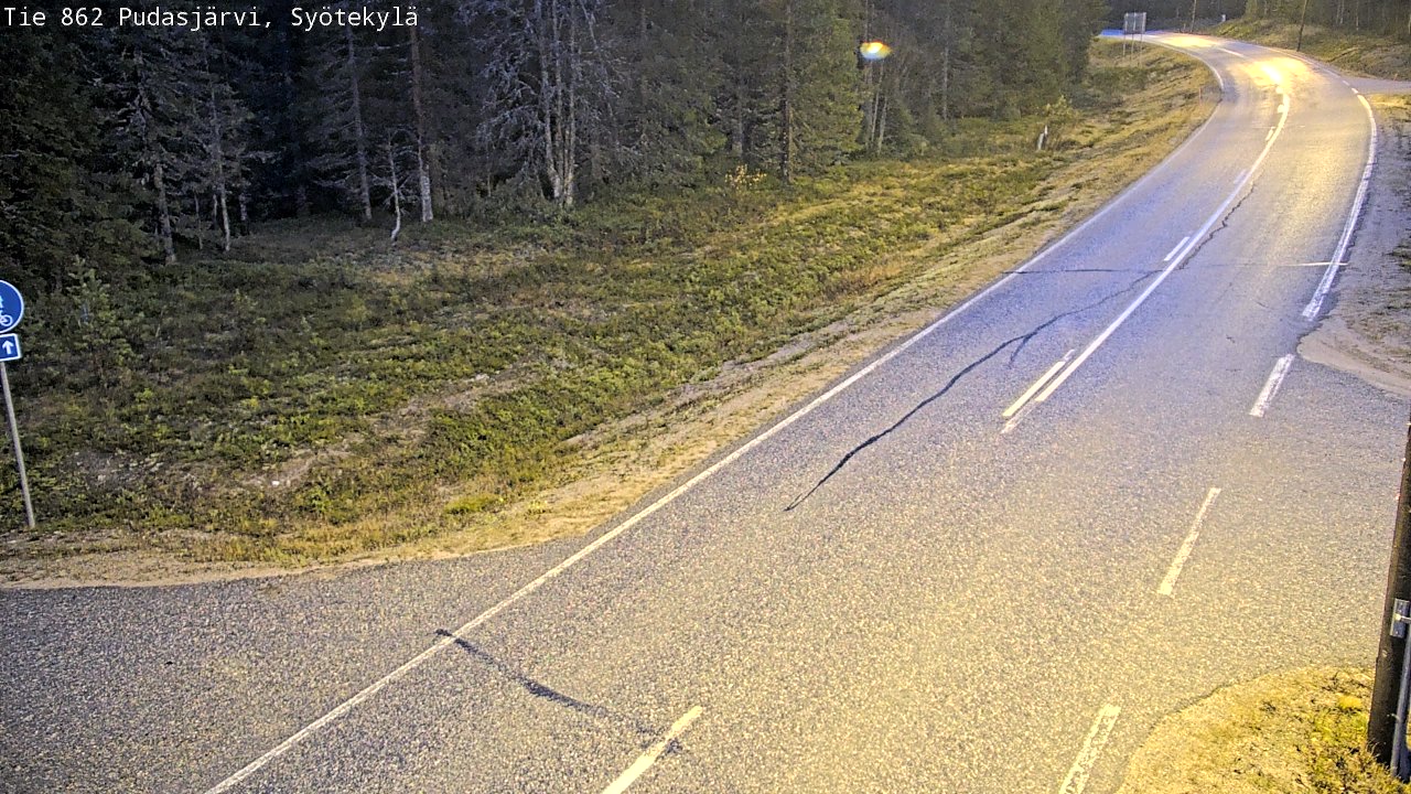Kelikamerat Kuva Tie 862 Pudasjärvi, Syötekylä, Pudasjärvi, Pohjois-Pohjanmaa