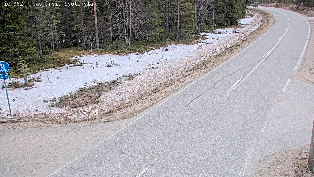 Kelikamerat Kuva Tie 862 Pudasjärvi, Syötekylä, Pudasjärvi, Pohjois-Pohjanmaa