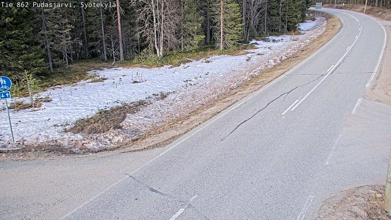 Kelikamerat Kuva Tie 862 Pudasjärvi, Syötekylä, Pudasjärvi, Pohjois-Pohjanmaa