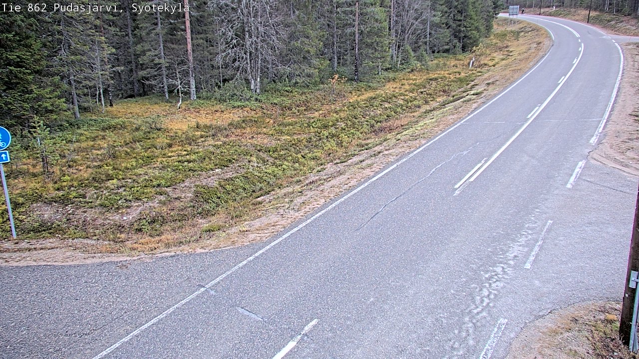 Kelikamerat Kuva Tie 862 Pudasjärvi, Syötekylä, Pudasjärvi, Pohjois-Pohjanmaa