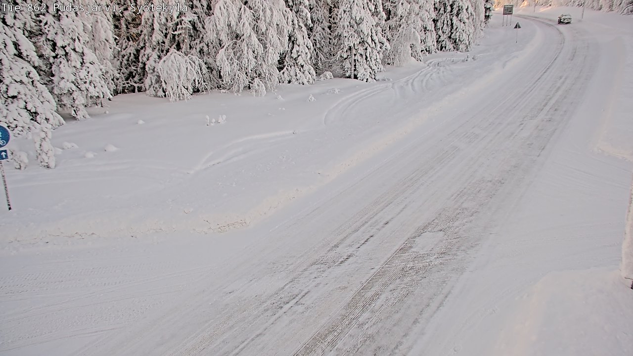 Kelikamerat Kuva Tie 862 Pudasjärvi, Syötekylä, Pudasjärvi, Pohjois-Pohjanmaa
