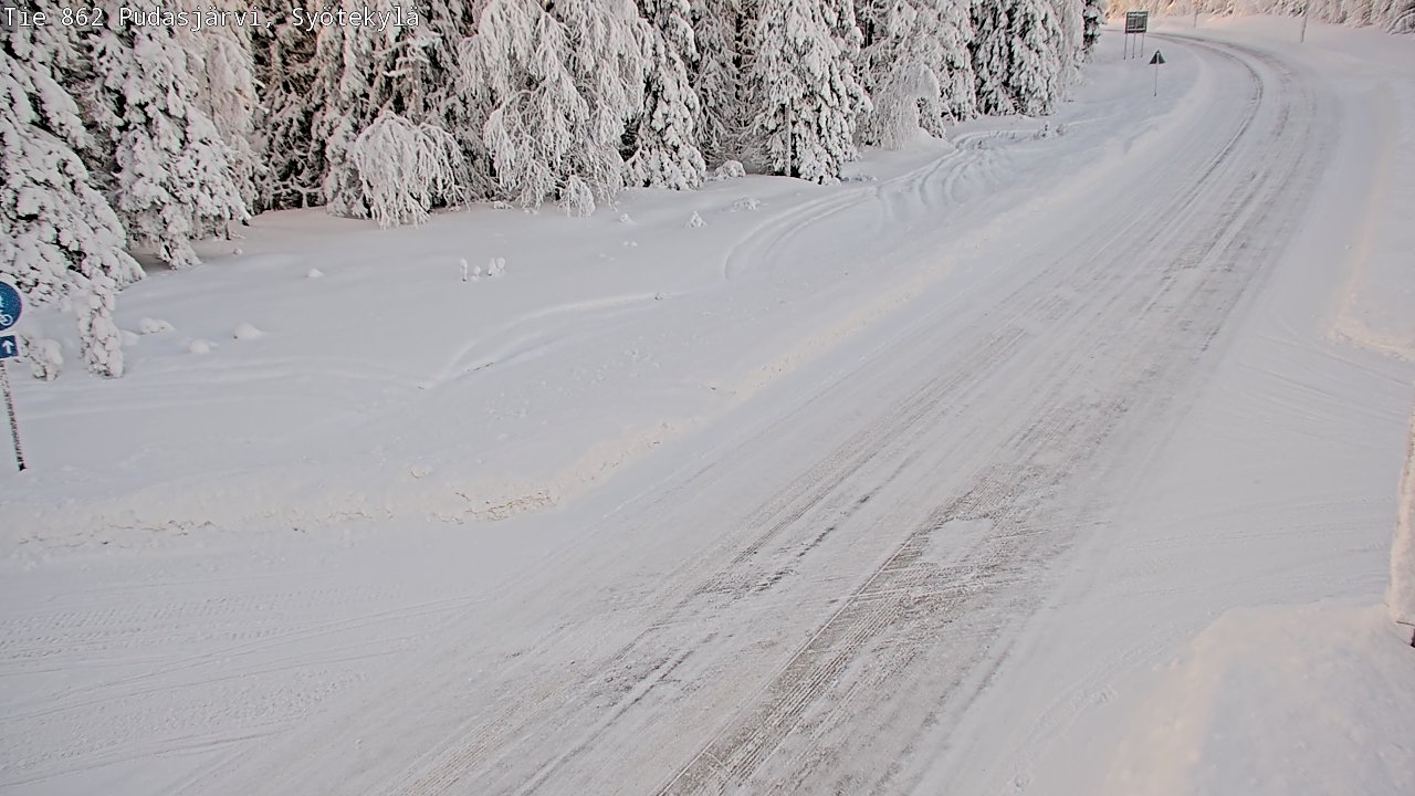 Kelikamerat Kuva Tie 862 Pudasjärvi, Syötekylä, Pudasjärvi, Pohjois-Pohjanmaa