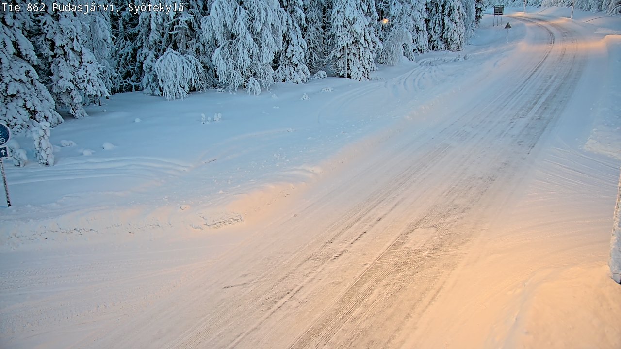 Kelikamerat Kuva Tie 862 Pudasjärvi, Syötekylä, Pudasjärvi, Pohjois-Pohjanmaa