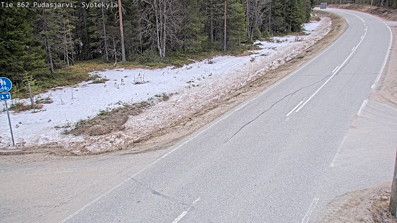 Kelikamerat Kuva Tie 862 Pudasjärvi, Syötekylä, Pudasjärvi, Pohjois-Pohjanmaa