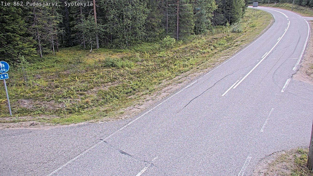Kelikamerat Kuva Tie 862 Pudasjärvi, Syötekylä, Pudasjärvi, Pohjois-Pohjanmaa
