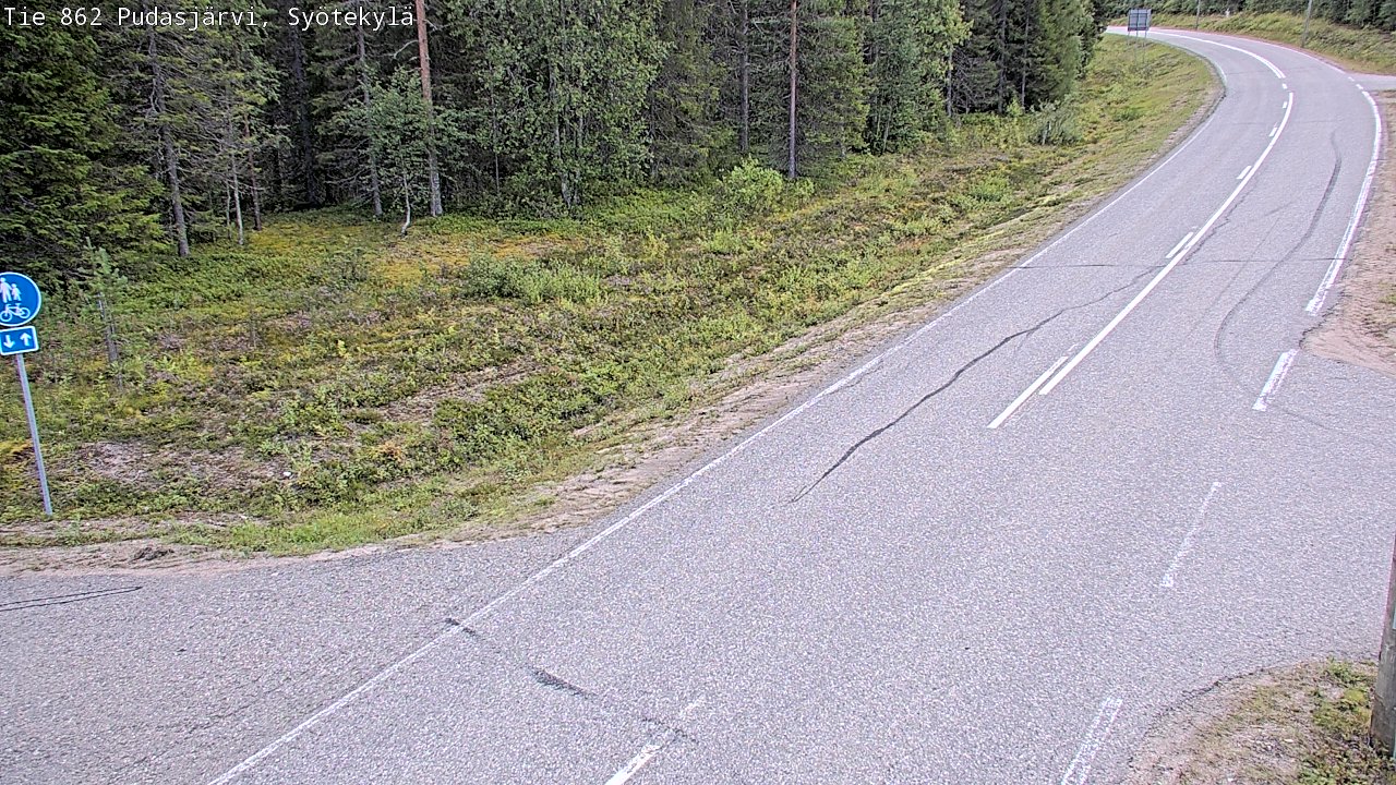 Kelikamerat Kuva Tie 862 Pudasjärvi, Syötekylä, Pudasjärvi, Pohjois-Pohjanmaa