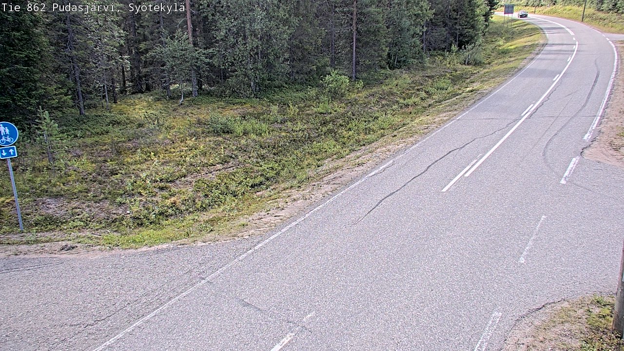 Kelikamerat Kuva Tie 862 Pudasjärvi, Syötekylä, Pudasjärvi, Pohjois-Pohjanmaa
