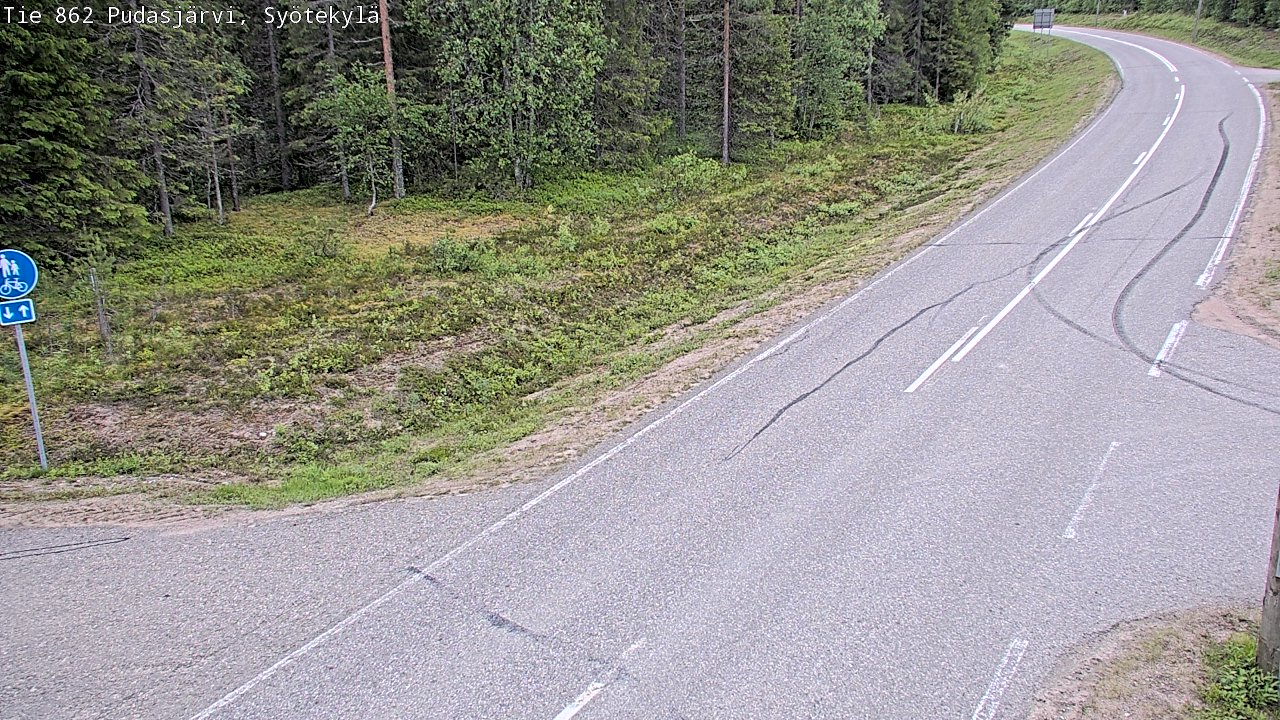 Kelikamerat Kuva Tie 862 Pudasjärvi, Syötekylä, Pudasjärvi, Pohjois-Pohjanmaa