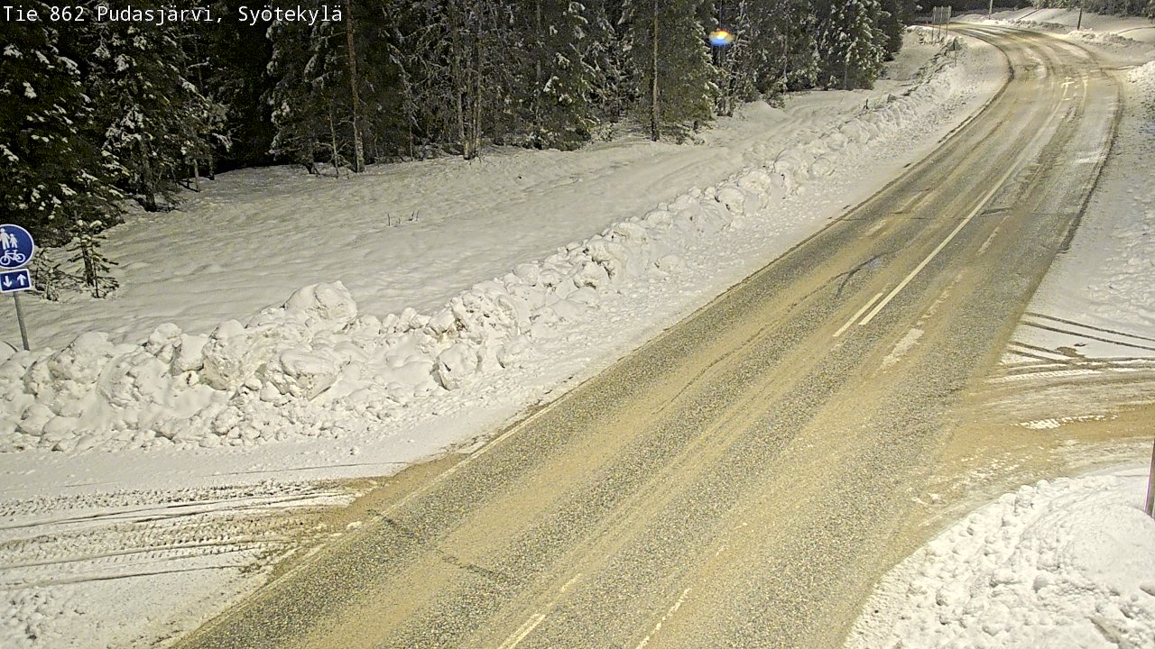 Kelikamerat Kuva Tie 862 Pudasjärvi, Syötekylä, Pudasjärvi, Pohjois-Pohjanmaa