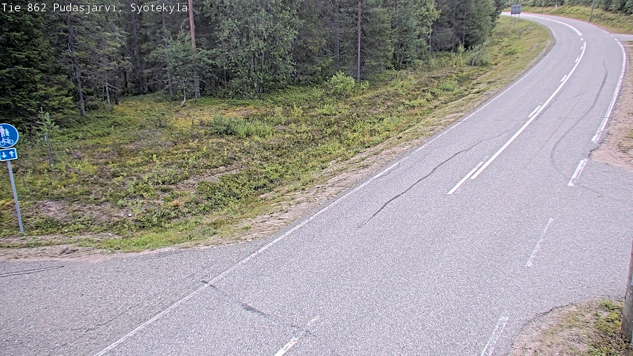 Kelikamerat Kuva Tie 862 Pudasjärvi, Syötekylä, Pudasjärvi, Pohjois-Pohjanmaa