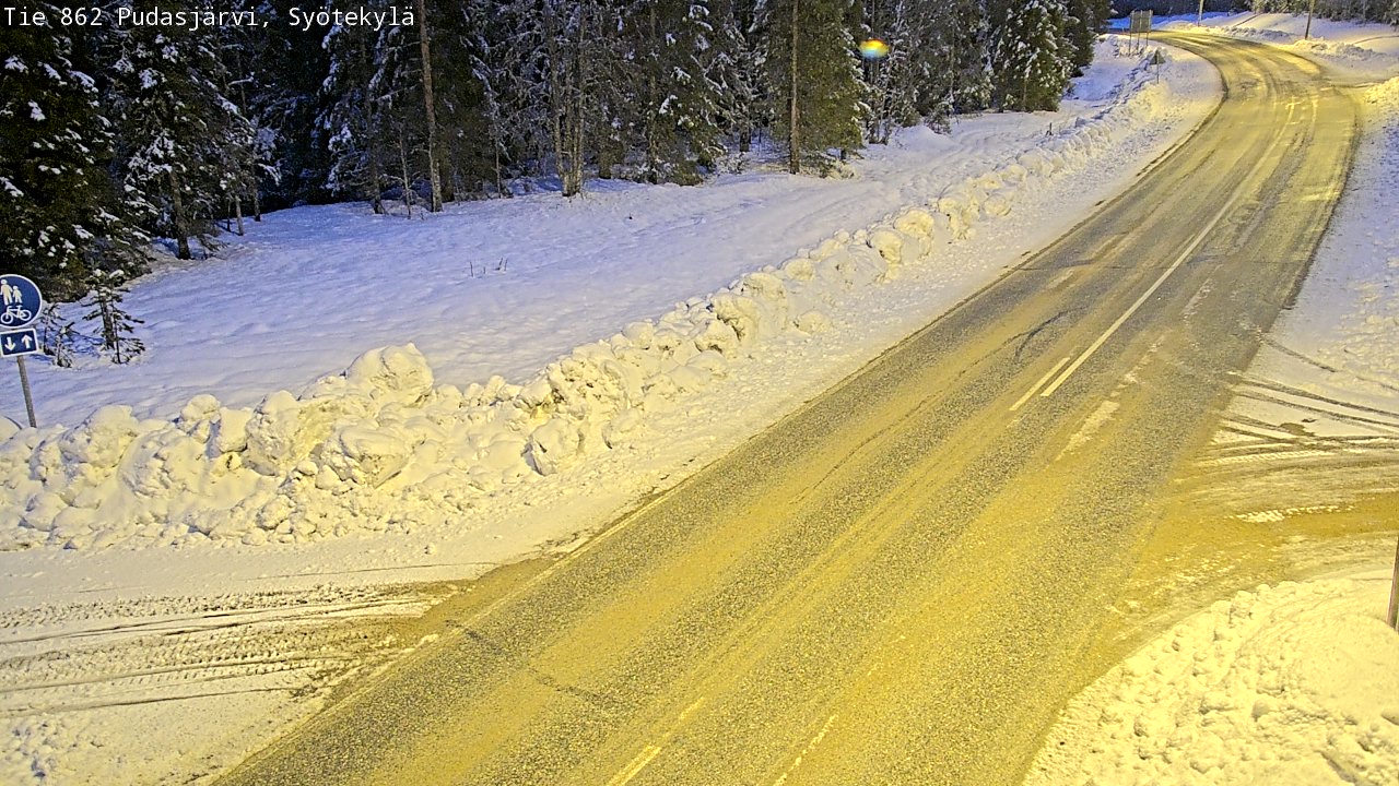 Kelikamerat Kuva Tie 862 Pudasjärvi, Syötekylä, Pudasjärvi, Pohjois-Pohjanmaa
