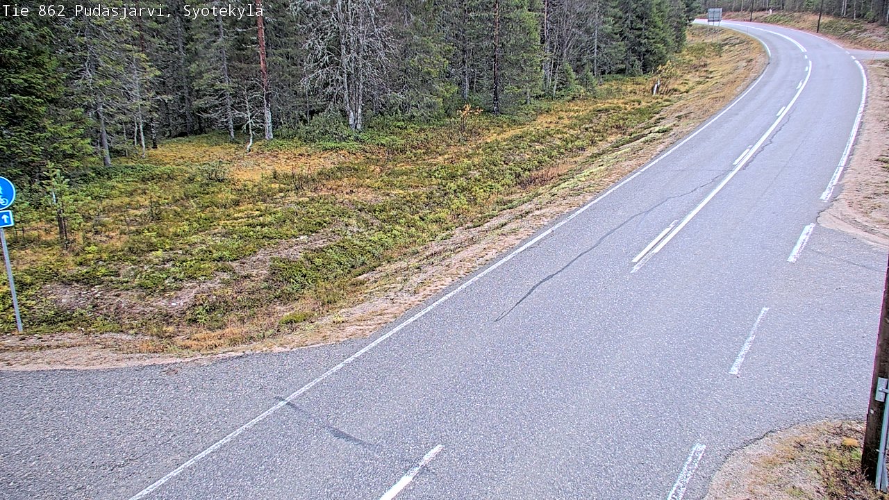 Kelikamerat Kuva Tie 862 Pudasjärvi, Syötekylä, Pudasjärvi, Pohjois-Pohjanmaa