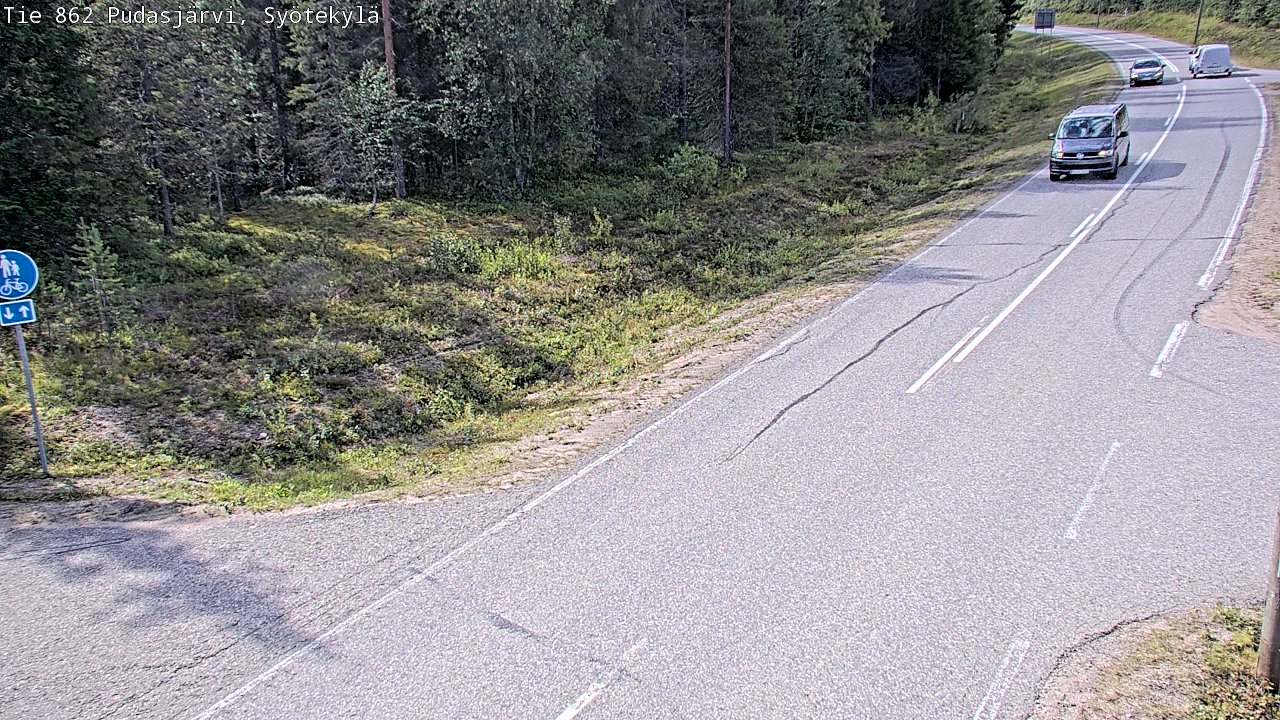 Kelikamerat Kuva Tie 862 Pudasjärvi, Syötekylä, Pudasjärvi, Pohjois-Pohjanmaa