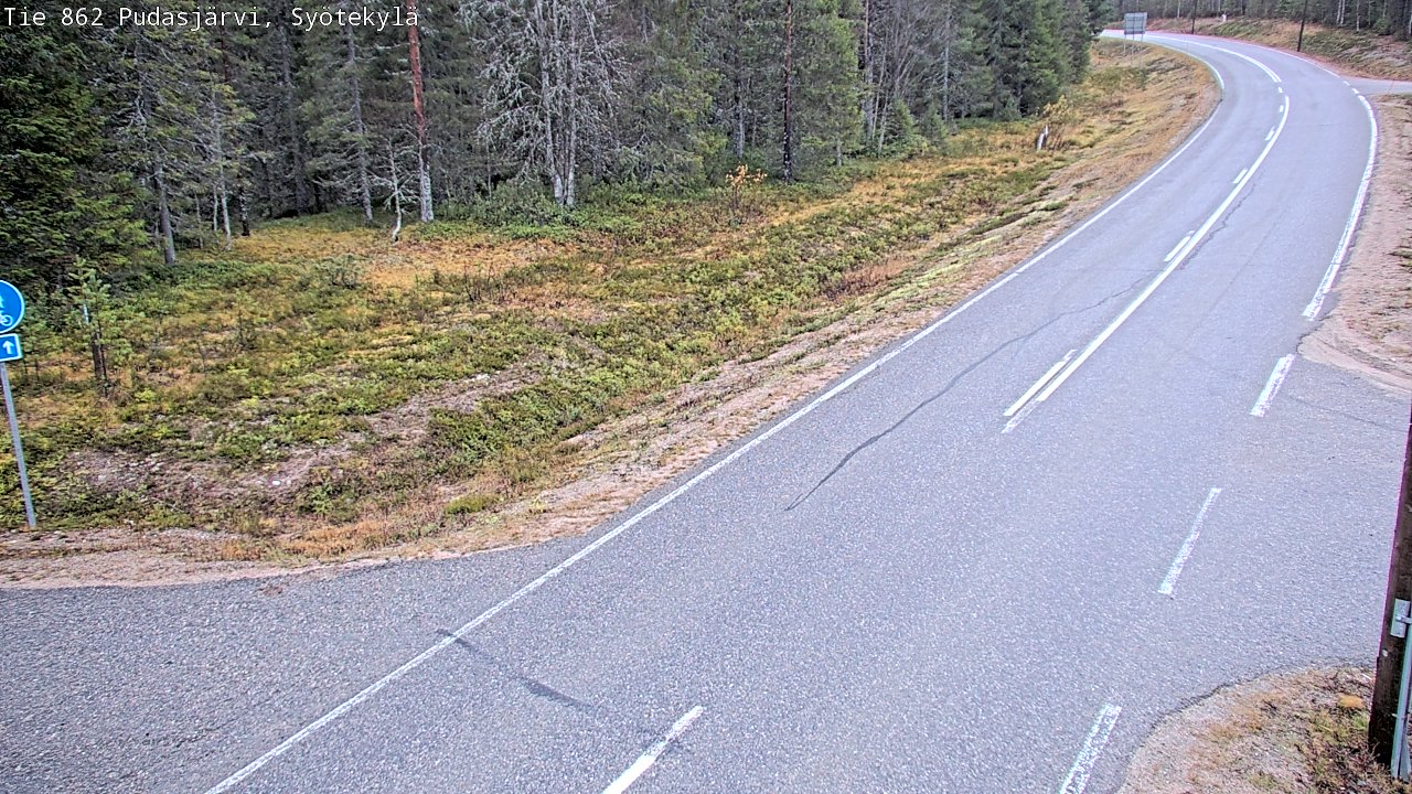 Kelikamerat Kuva Tie 862 Pudasjärvi, Syötekylä, Pudasjärvi, Pohjois-Pohjanmaa