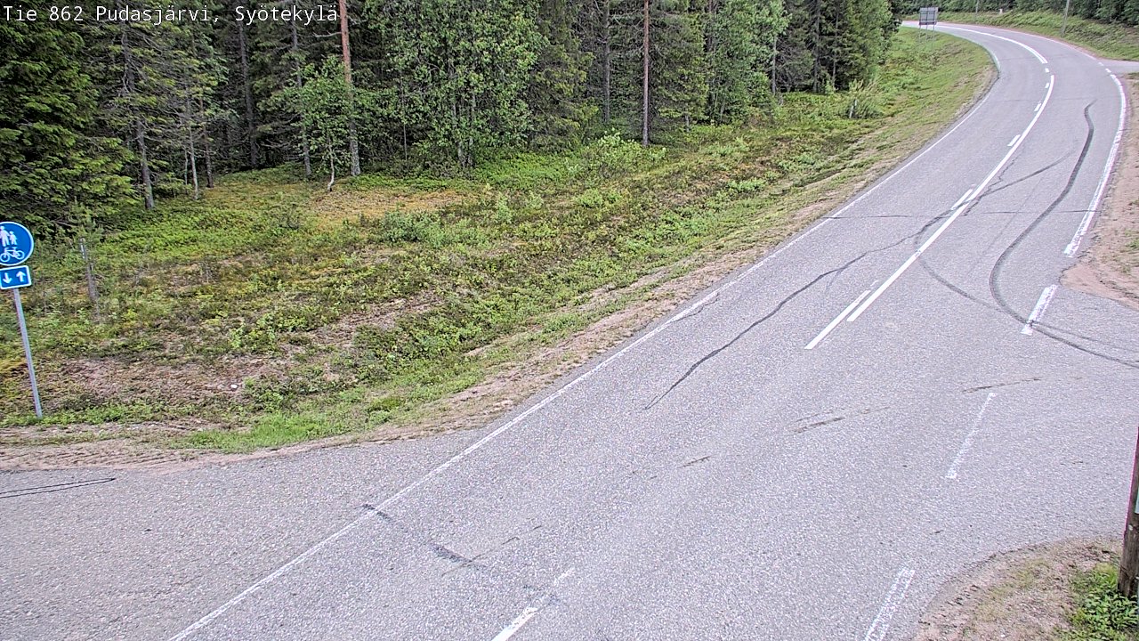 Kelikamerat Kuva Tie 862 Pudasjärvi, Syötekylä, Pudasjärvi, Pohjois-Pohjanmaa