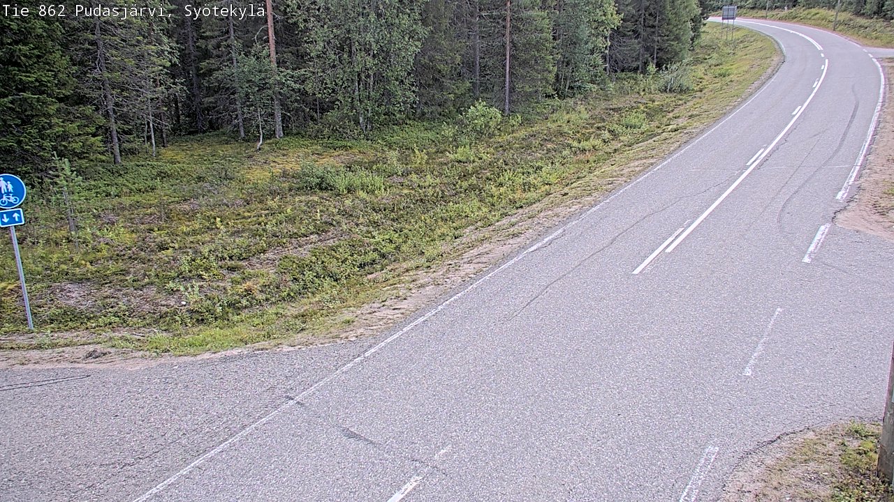 Kelikamerat Kuva Tie 862 Pudasjärvi, Syötekylä, Pudasjärvi, Pohjois-Pohjanmaa