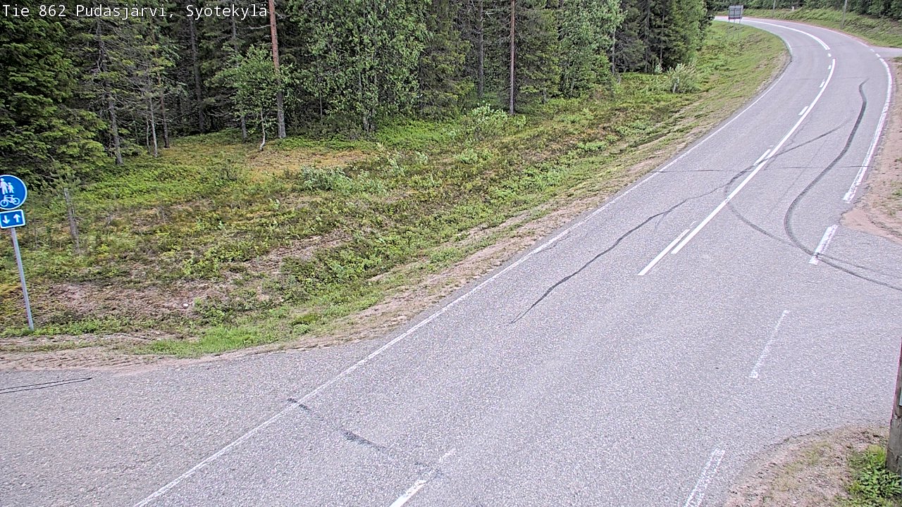Kelikamerat Kuva Tie 862 Pudasjärvi, Syötekylä, Pudasjärvi, Pohjois-Pohjanmaa