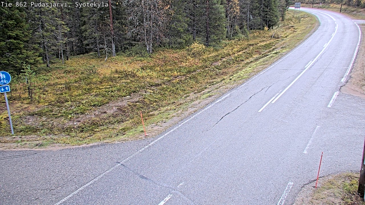 Kelikamerat Kuva Tie 862 Pudasjärvi, Syötekylä, Pudasjärvi, Pohjois-Pohjanmaa