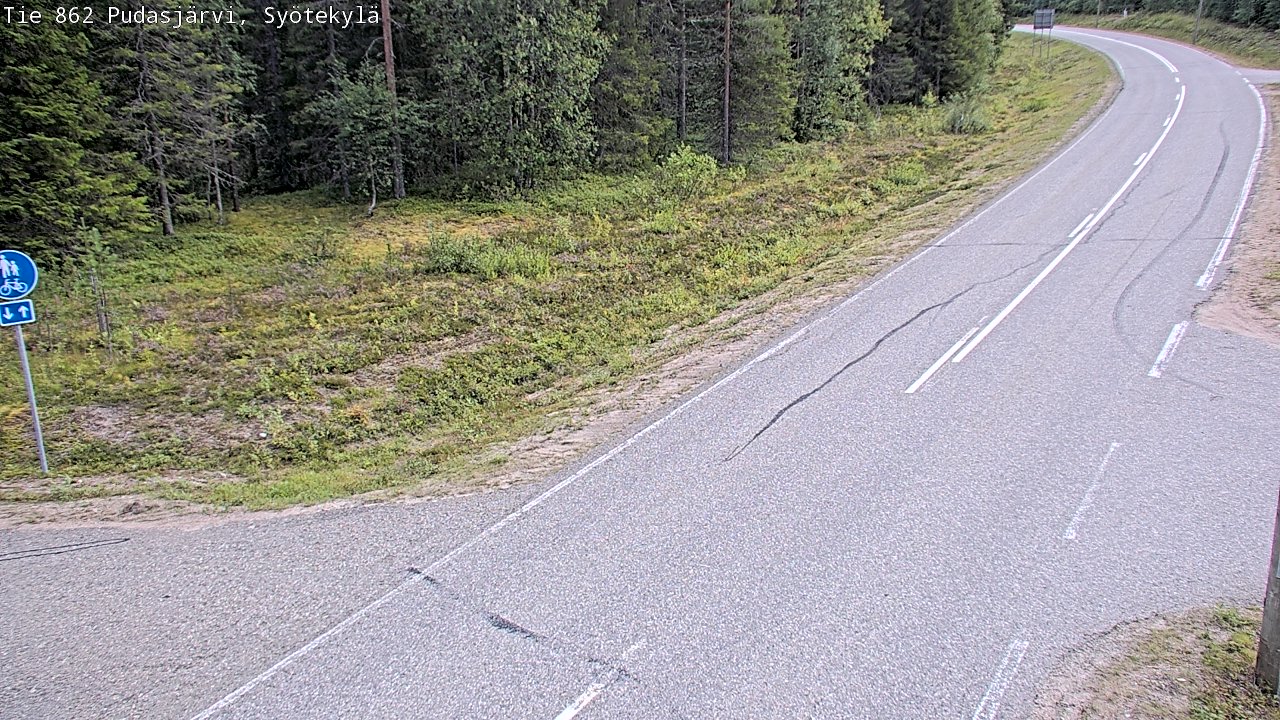 Kelikamerat Kuva Tie 862 Pudasjärvi, Syötekylä, Pudasjärvi, Pohjois-Pohjanmaa