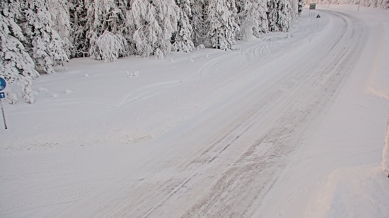 Kelikamerat Kuva Tie 862 Pudasjärvi, Syötekylä, Pudasjärvi, Pohjois-Pohjanmaa