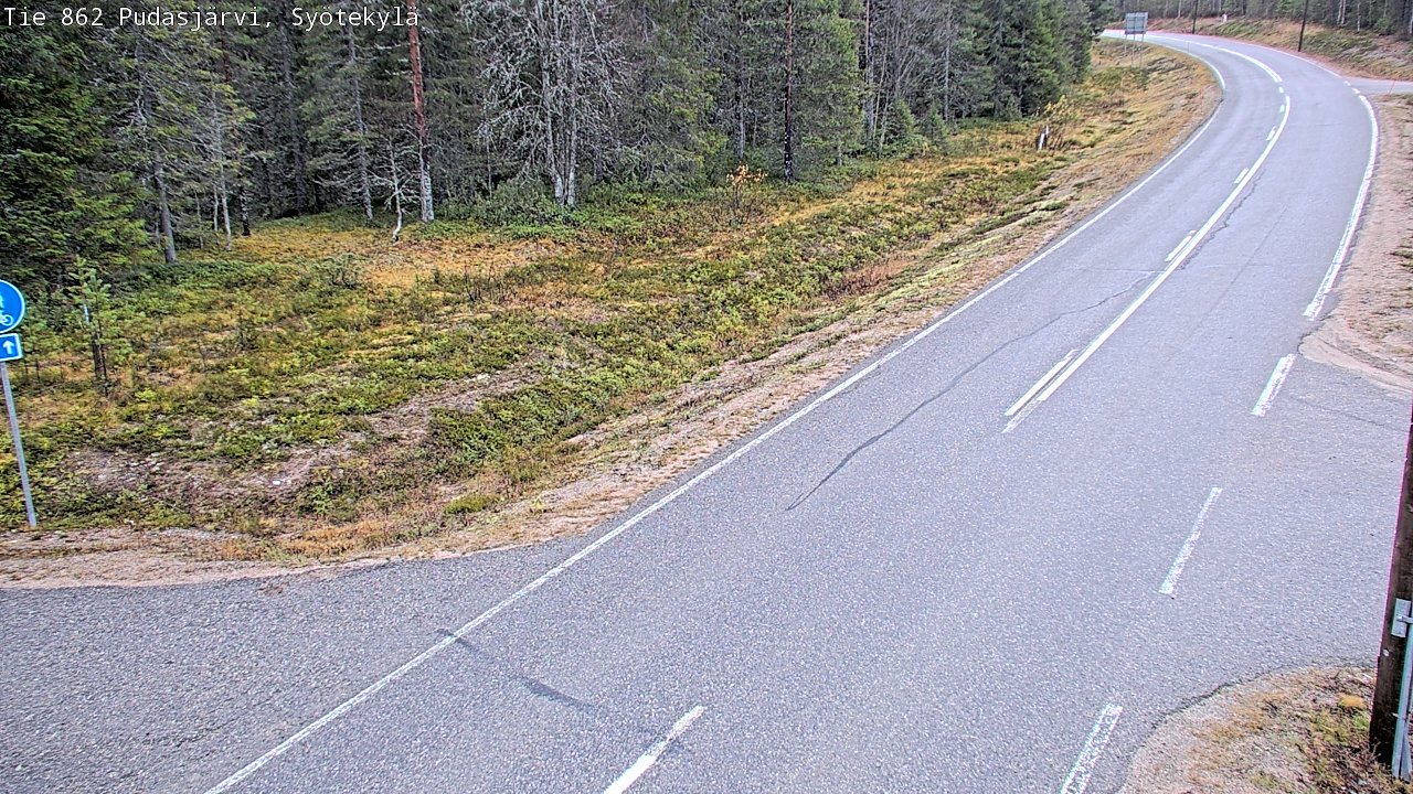Kelikamerat Kuva Tie 862 Pudasjärvi, Syötekylä, Pudasjärvi, Pohjois-Pohjanmaa