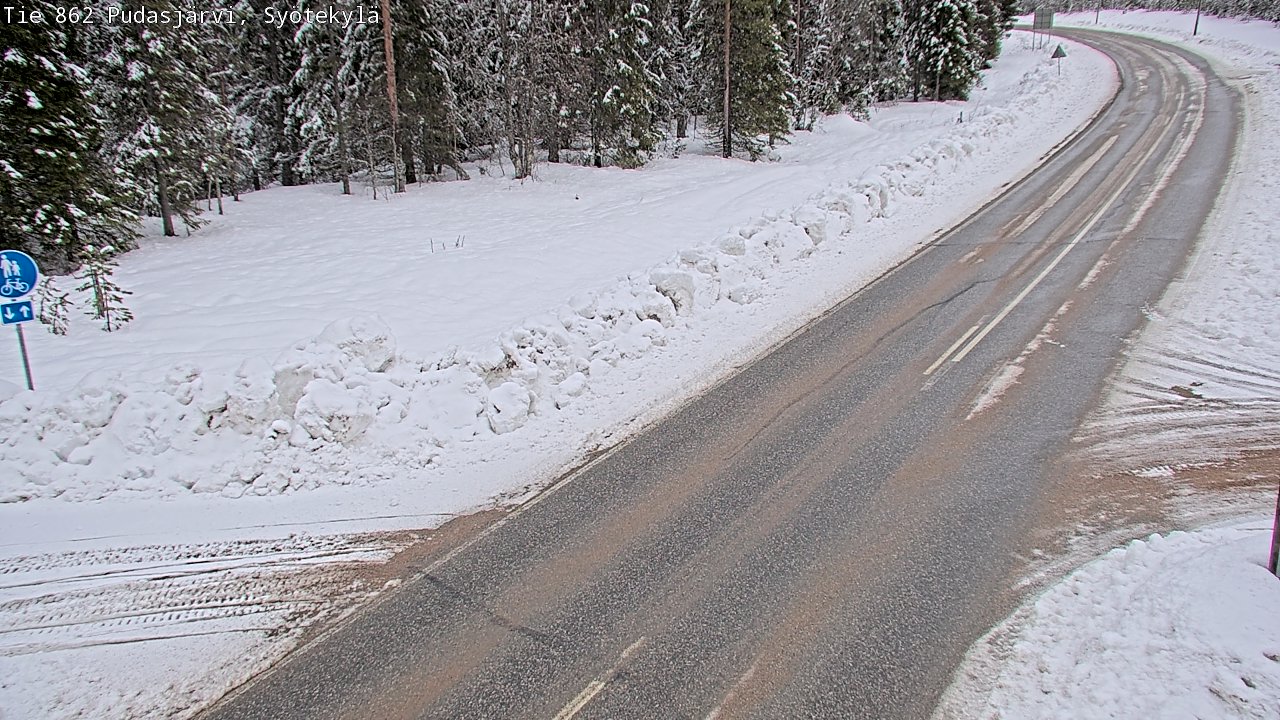 Kelikamerat Kuva Tie 862 Pudasjärvi, Syötekylä, Pudasjärvi, Pohjois-Pohjanmaa
