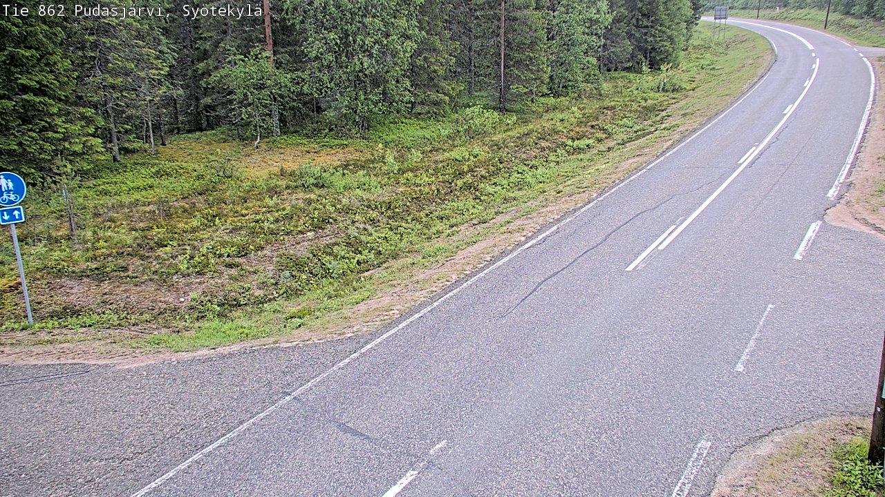 Kelikamerat Kuva Tie 862 Pudasjärvi, Syötekylä, Pudasjärvi, Pohjois-Pohjanmaa