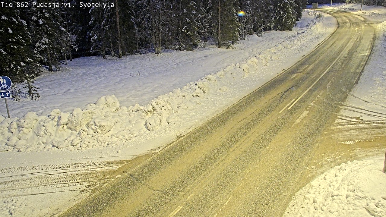 Kelikamerat Kuva Tie 862 Pudasjärvi, Syötekylä, Pudasjärvi, Pohjois-Pohjanmaa