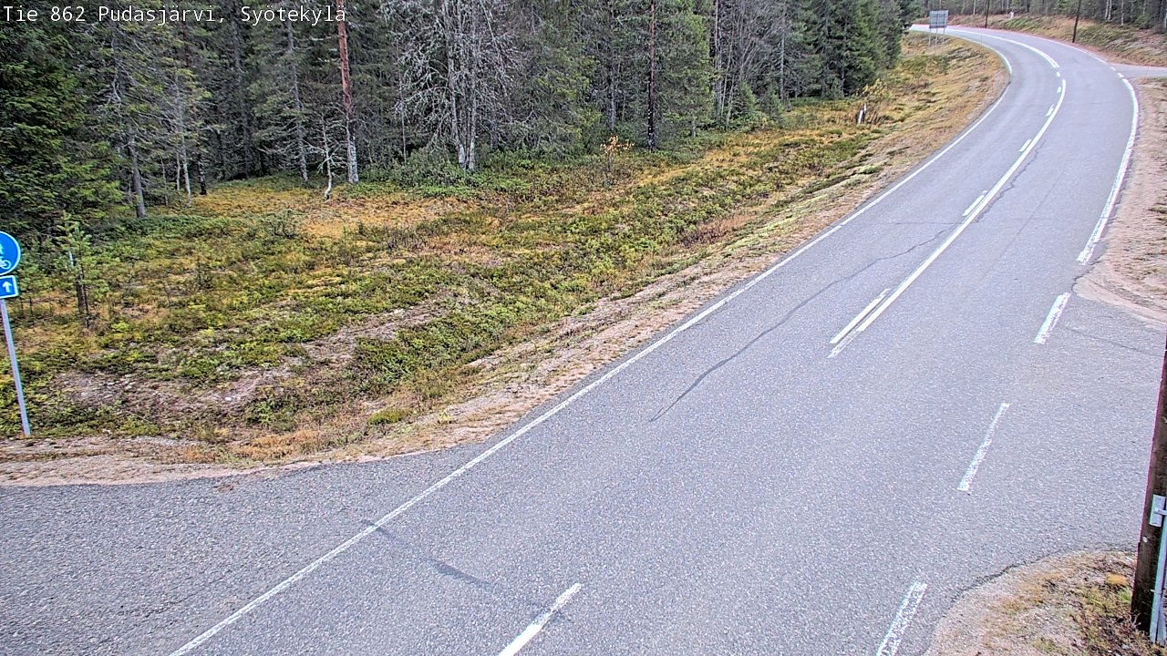 Kelikamerat Kuva Tie 862 Pudasjärvi, Syötekylä, Pudasjärvi, Pohjois-Pohjanmaa