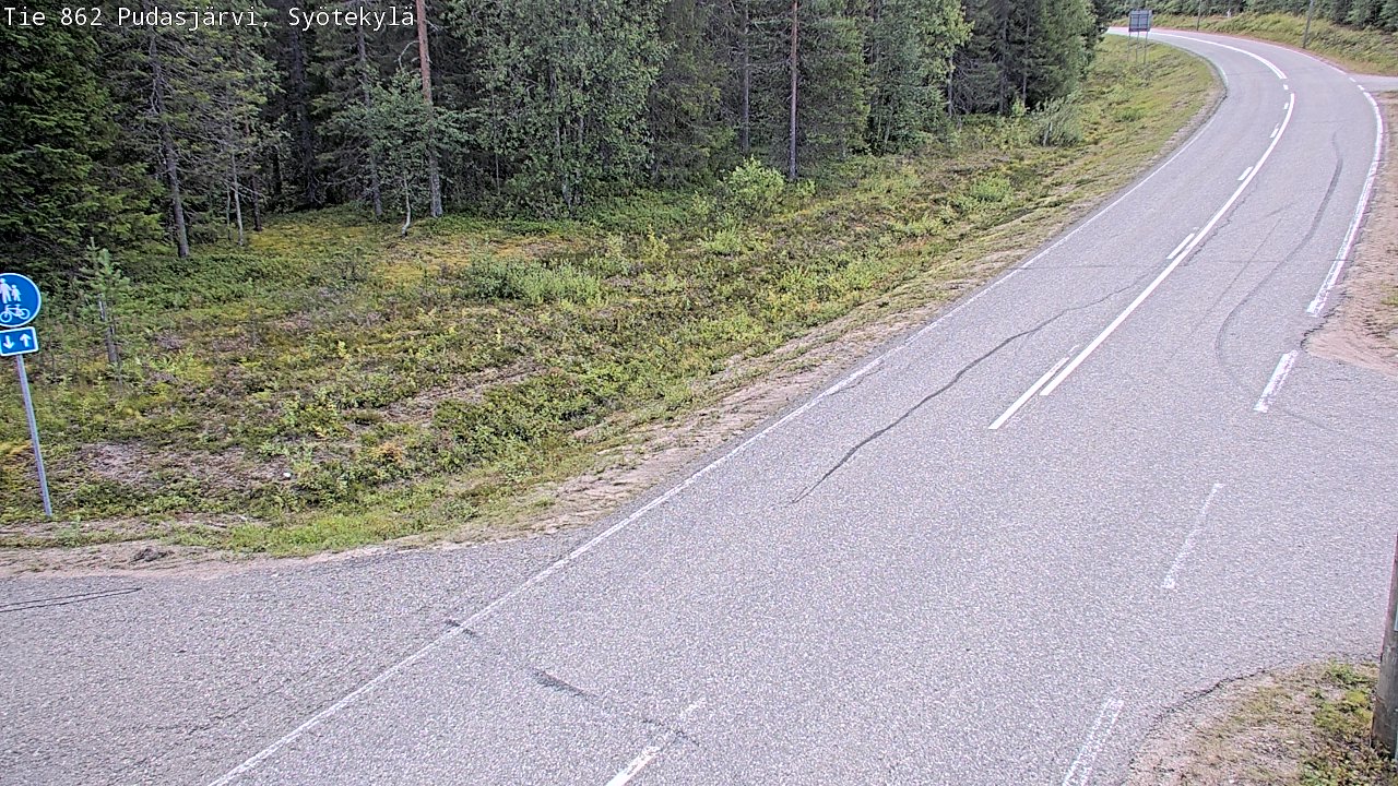Kelikamerat Kuva Tie 862 Pudasjärvi, Syötekylä, Pudasjärvi, Pohjois-Pohjanmaa