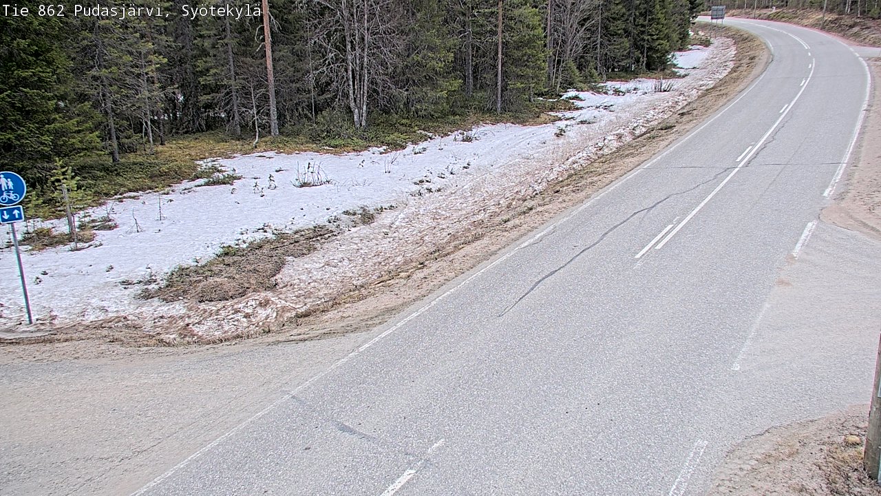 Kelikamerat Kuva Tie 862 Pudasjärvi, Syötekylä, Pudasjärvi, Pohjois-Pohjanmaa