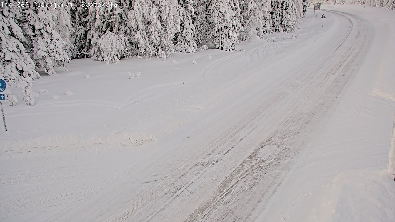 Kelikamerat Kuva Tie 862 Pudasjärvi, Syötekylä, Pudasjärvi, Pohjois-Pohjanmaa