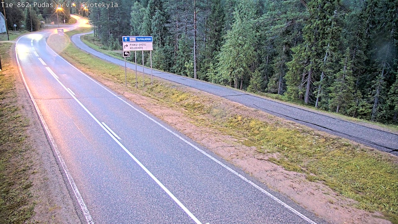 Kelikamerat Kuva Tie 862 Pudasjärvi, Syötekylä, Pudasjärvi, Pohjois-Pohjanmaa